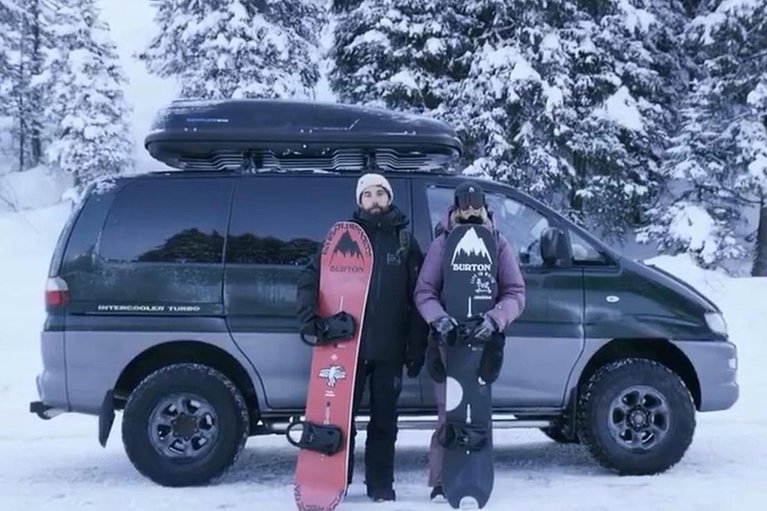 snowboard van