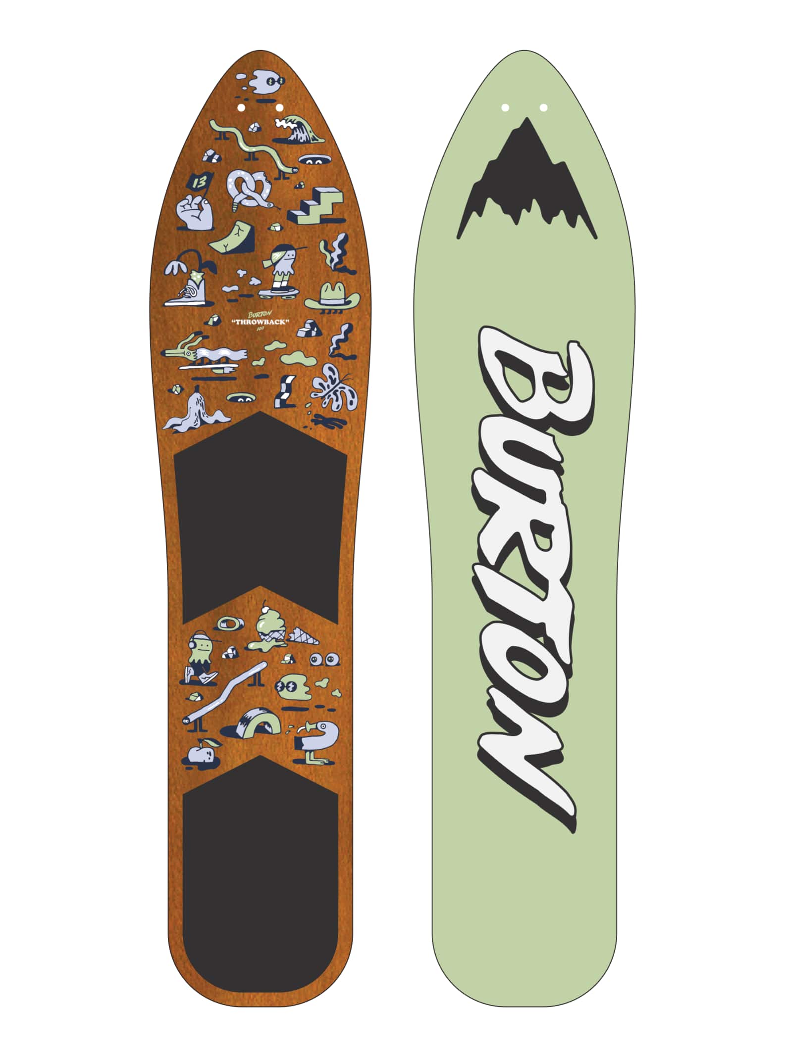 Burton The Throwback Snowboard | Burton.com Spring 2022 JP