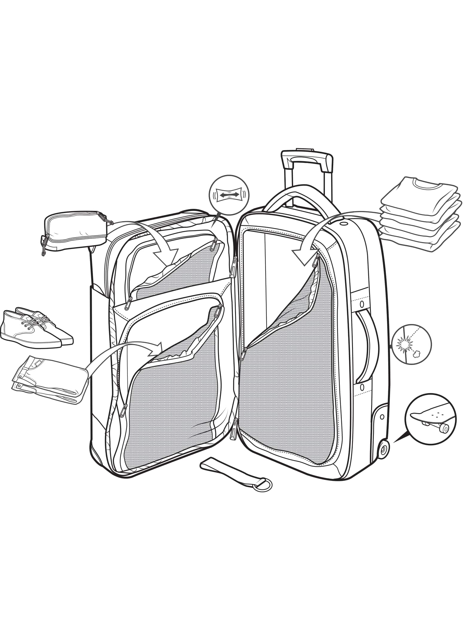 Burton Wheelie Cargo Travel Bag | Burton.com Fall 2019 US