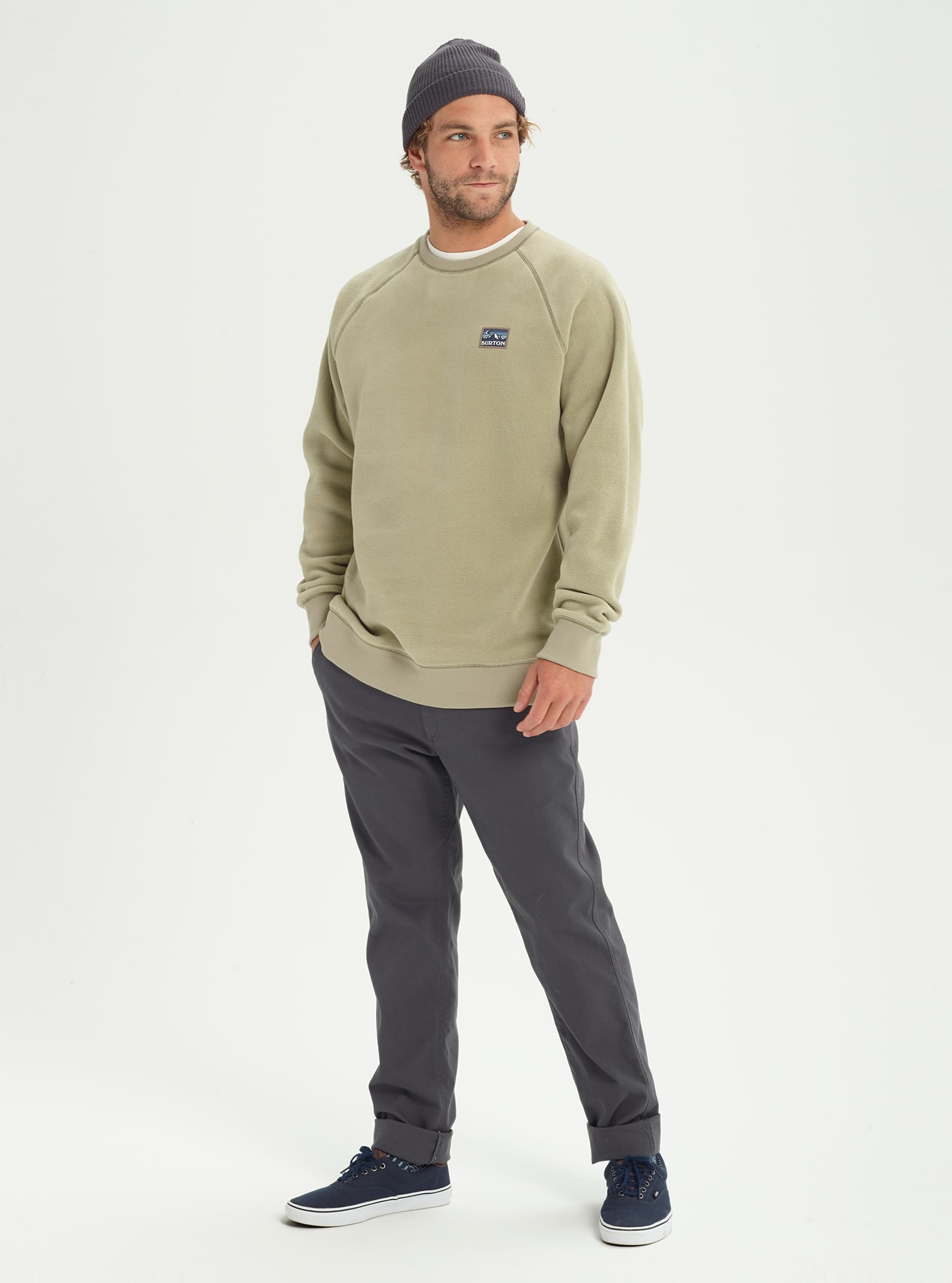 Men's Burton Westmate Polartec Crew Sweatshirt | Burton.com Fall 2019 US