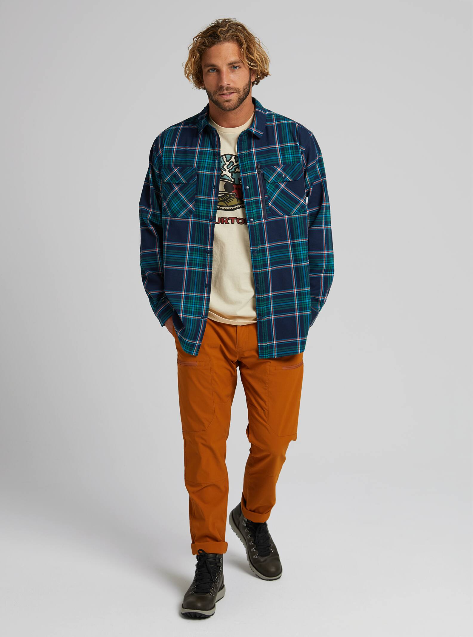 Men s Burton Brighton Performance Flannel Burton Winter 2021 HR