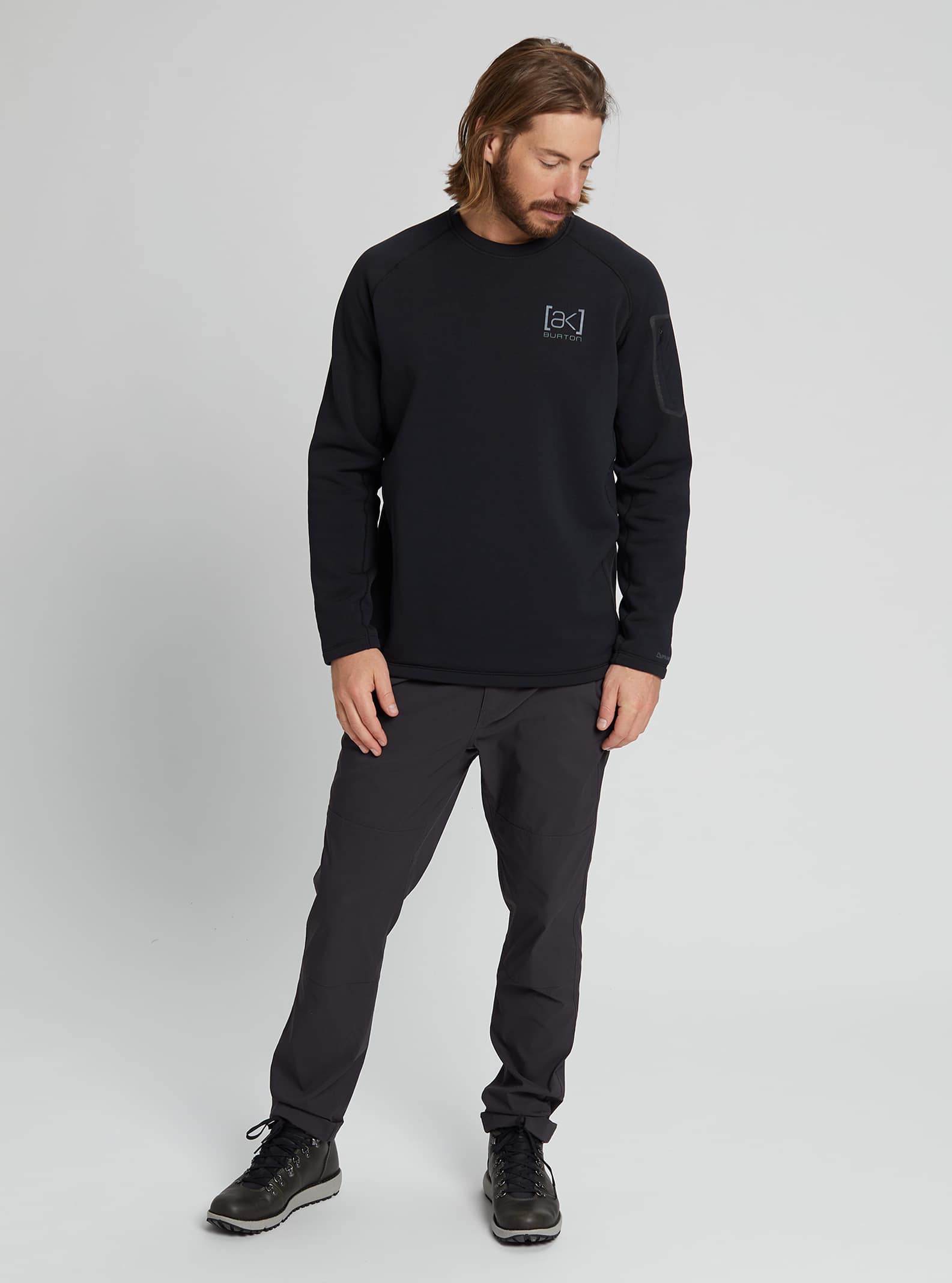 Men's [ak] Baker Power Stretch® Fleece Crewneck | Burton.com