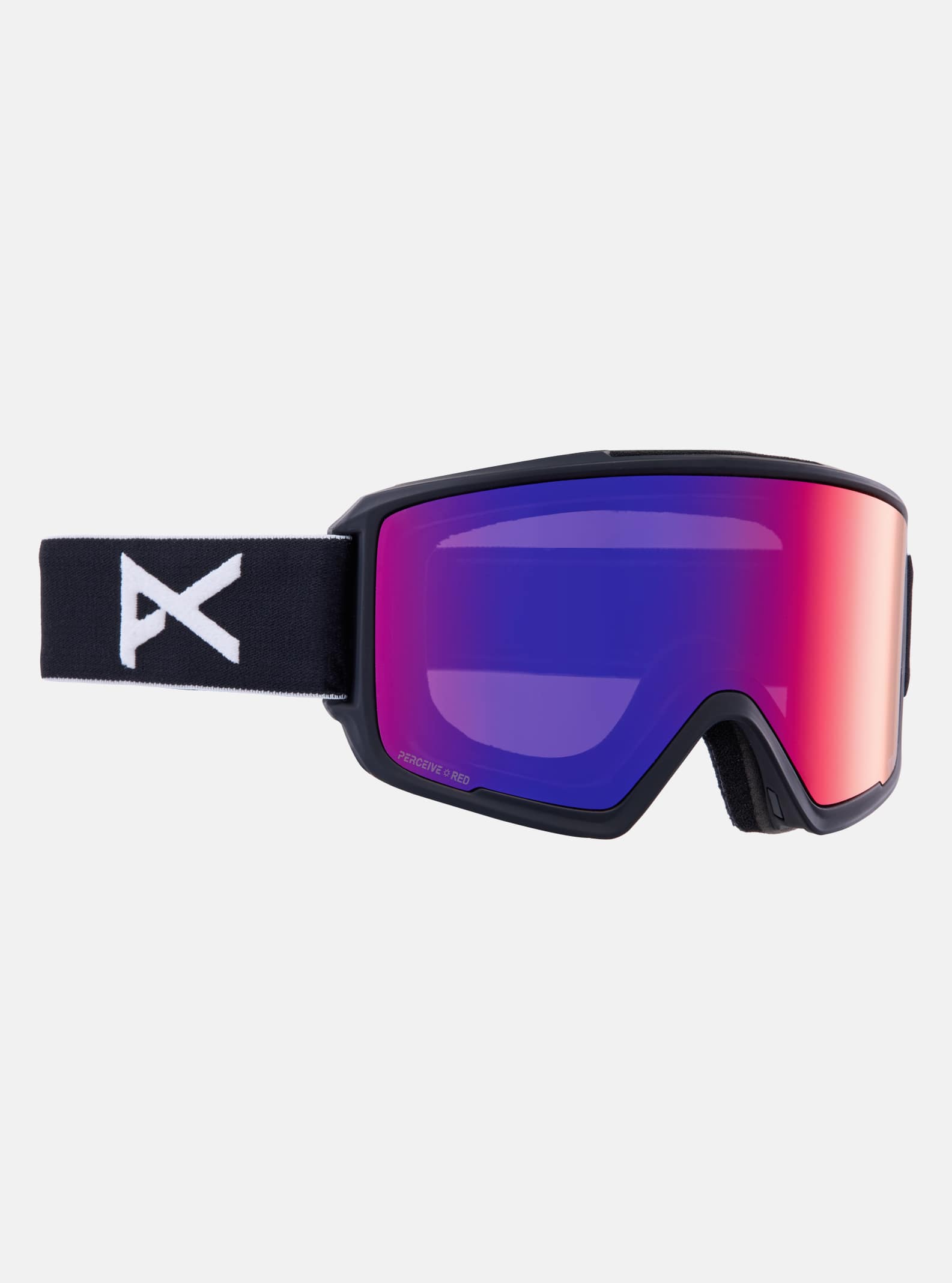 Anon M3 Goggles + Bonus Lens + MFI® Face Mask, Frame: Black, Lens: Perceive Sunny Red (14% / S3), Spare Lens: Perceive Cloudy Burst (59% / S1)